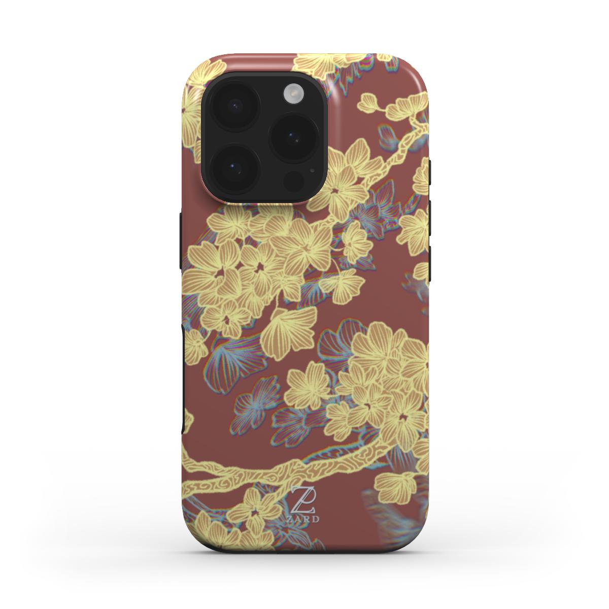 Phone though case: Cheerful Blossoms