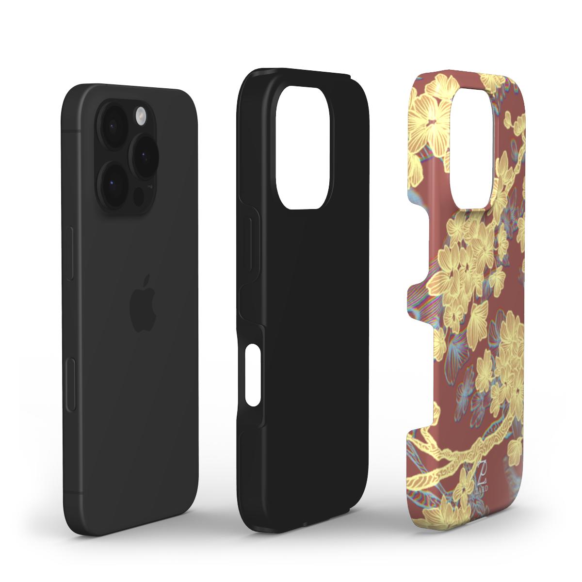 Phone though case: Cheerful Blossoms