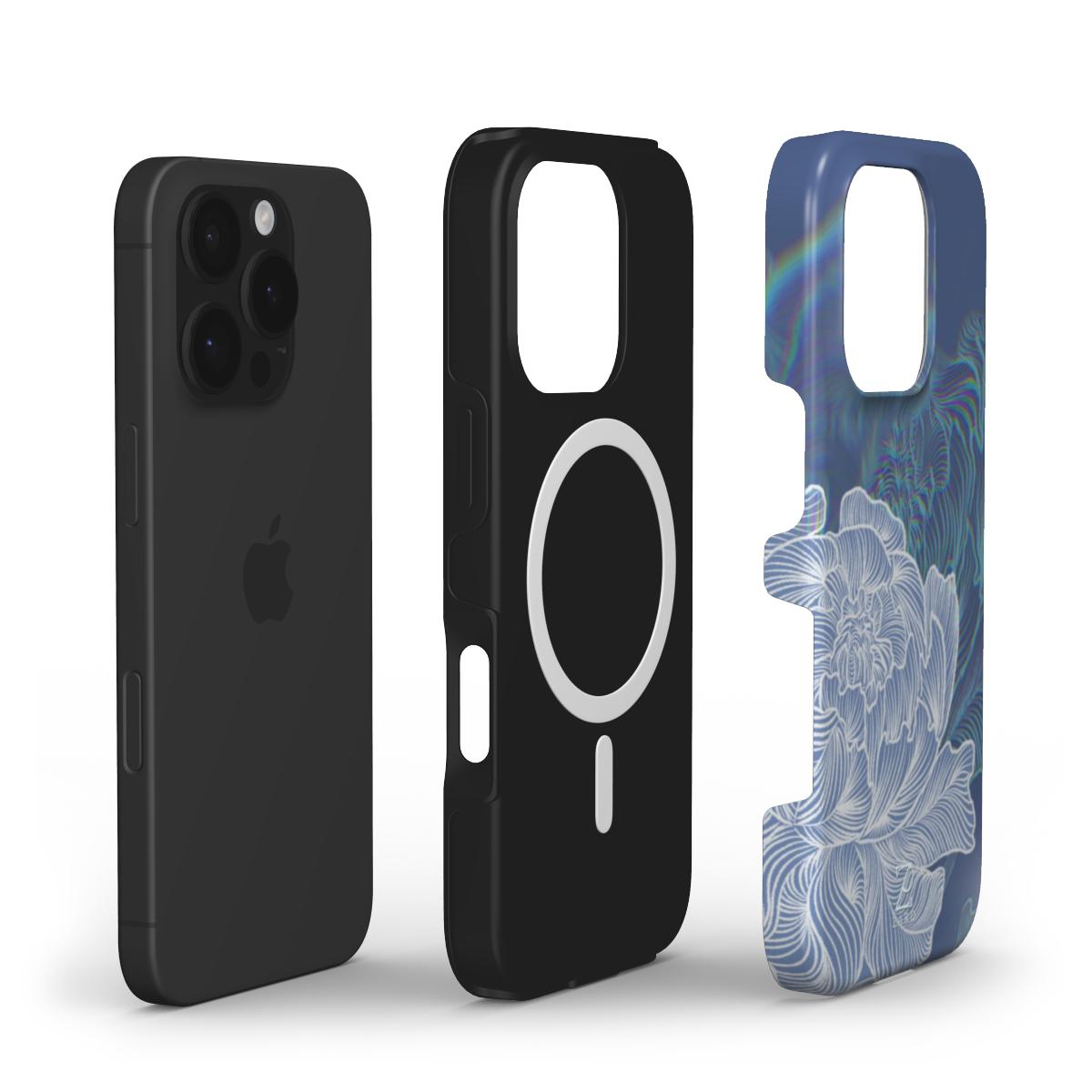 Phone tough case (MagSafe): Funky Peonies