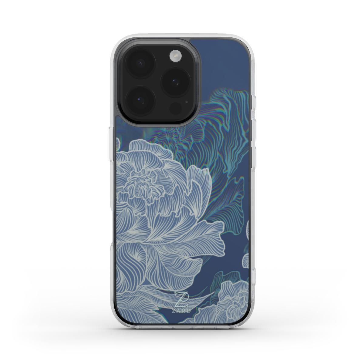 Phone clear case (MagSafe): Funky Peonies