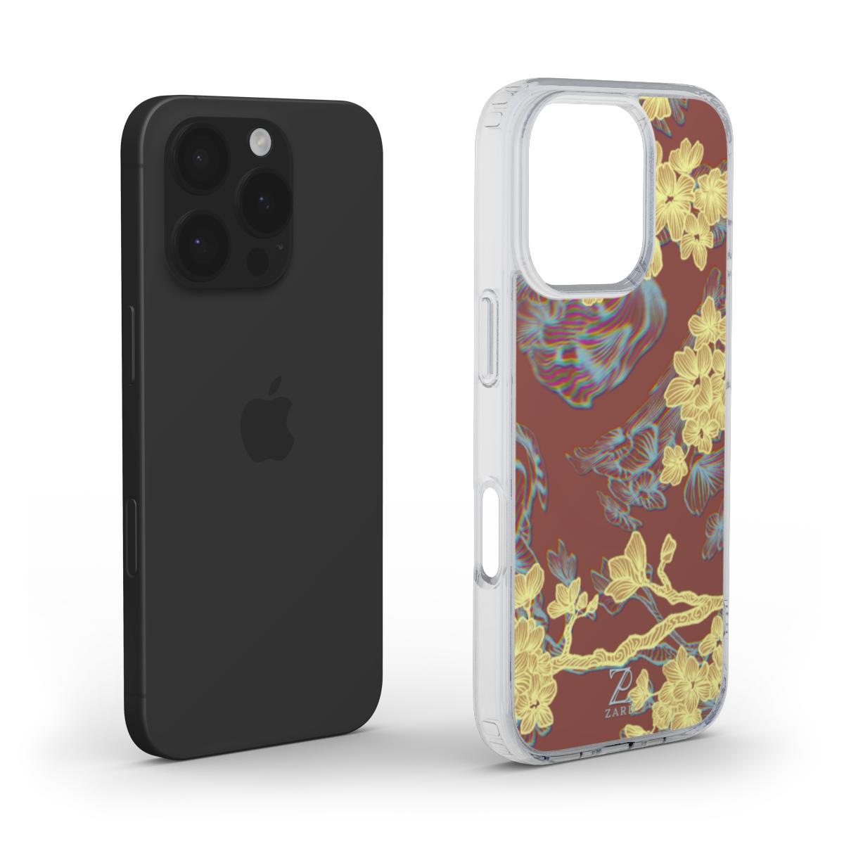 Phone clear case (MagSafe): Cheerful Blossoms