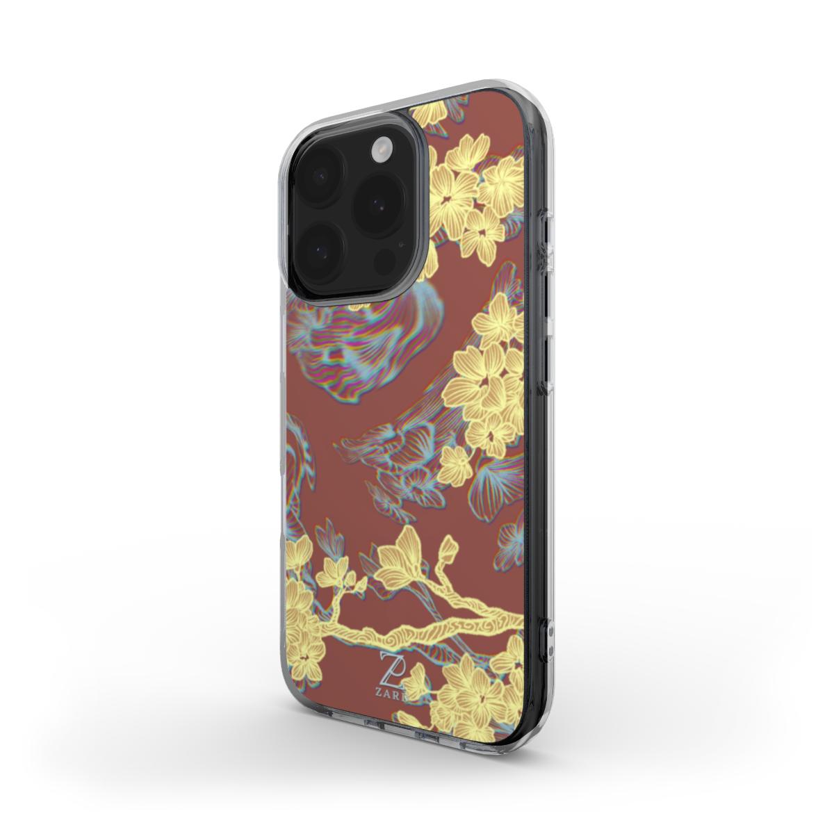Phone clear case (MagSafe): Cheerful Blossoms