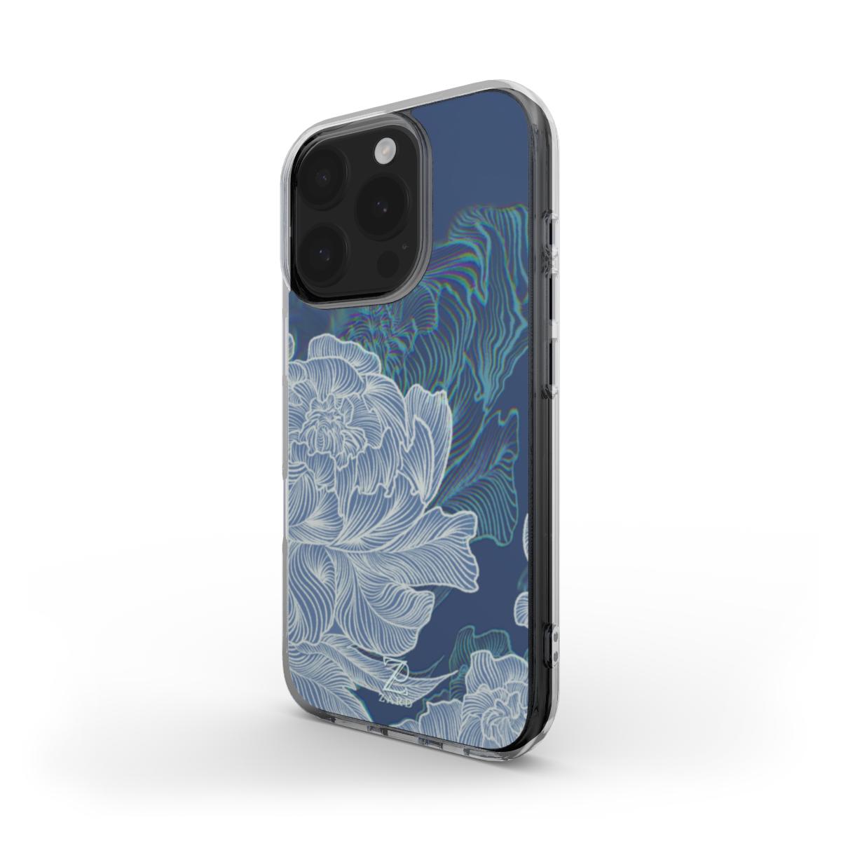 Phone clear case (MagSafe): Funky Peonies