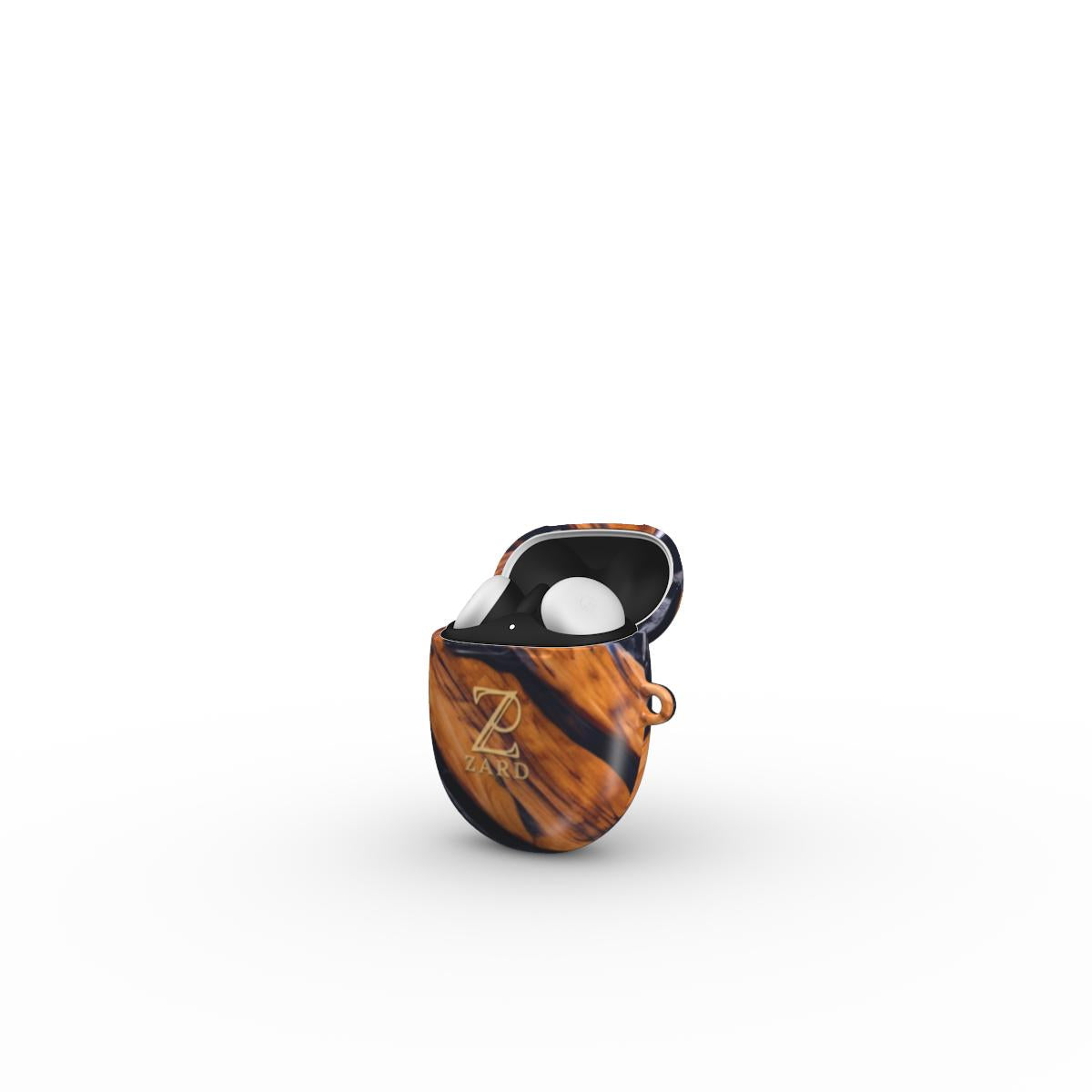 Google Pixel Buds Tough Case: Marble and Wood Mirror